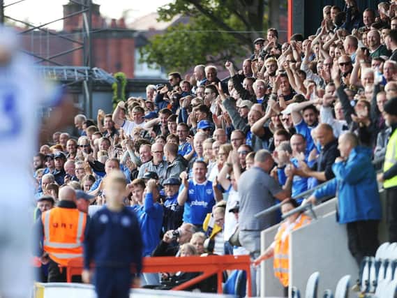 Pompey fans are buzzing at their team's form. Picture: Joe Pepler