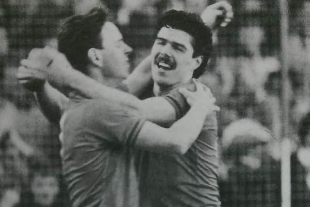 Mick Tait and Micky Quinn, right.