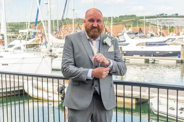 Kev Lyons on his big day. Picture: Carla Mortimer Photography