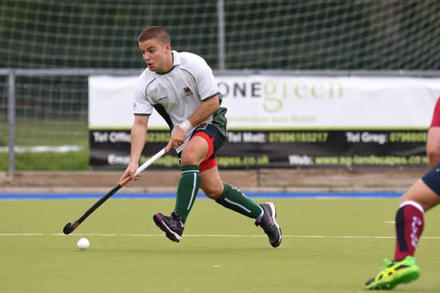 Charlie Stubbings on his way to scoring the opening goal for Havant against Olton & West Warwick. Picture: Neil Marshall