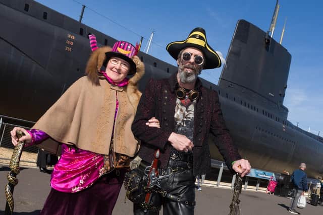 Steampunks  Elena and Scottie Emblen    PICTURES BY DUNCAN SHEPHERD