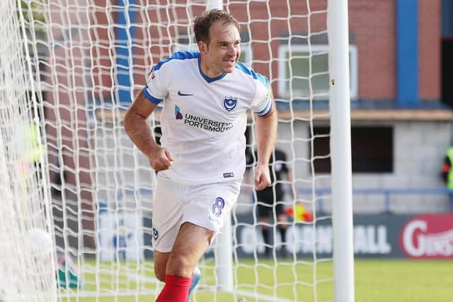 Pompey striker Brett Pitman. Picture: Joe Pepler