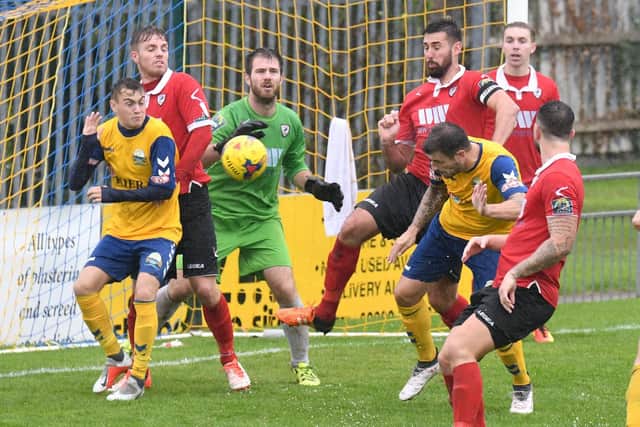 Gosport Borough are keen to put on a show at Privett Park tonight. Picture: Neil Marshall