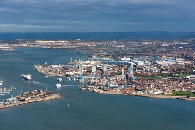 Portsmouth Harbour. Picture Shaun Roster
