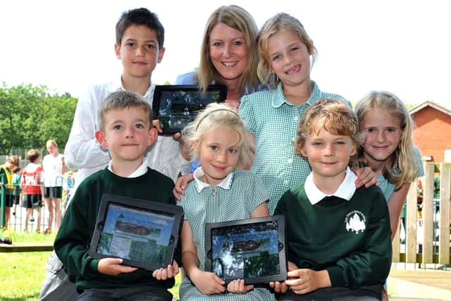 Young children with i pads