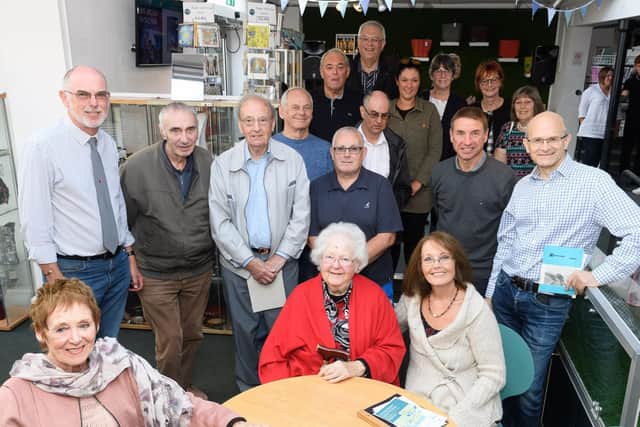John Wood, far right, pictured next to Kenwood CEO Mark Welch and a host of former employees. Picture: Keith Woodland
