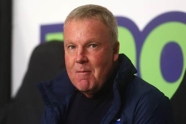 Kenny Jackett surveying Pompey's latest win on Tuesday night. Picture: Philip Oldham