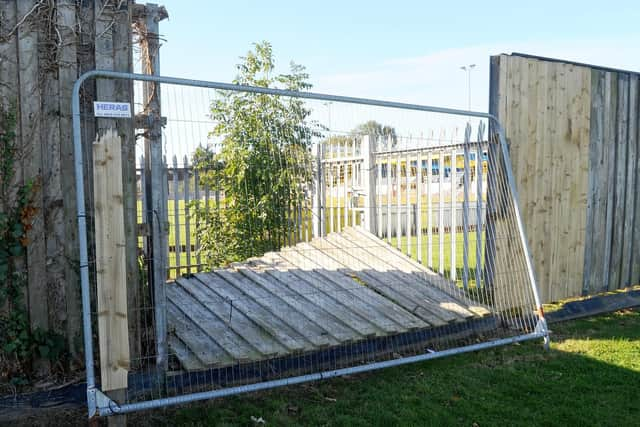 Gosport Borough Football Club has been consistently vandalised. Picture: Sarah Standing