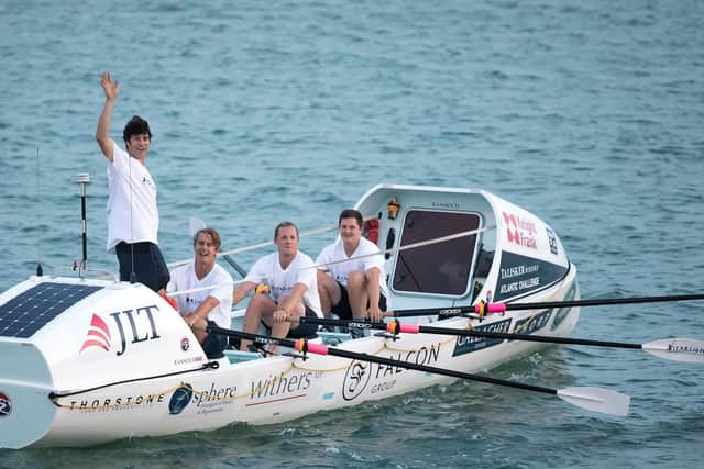 Four rowers are taking part in a challenge on the Atlantic. Picture: Tim P. Whitby