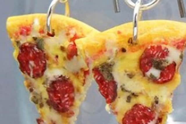 Pizza earrings...