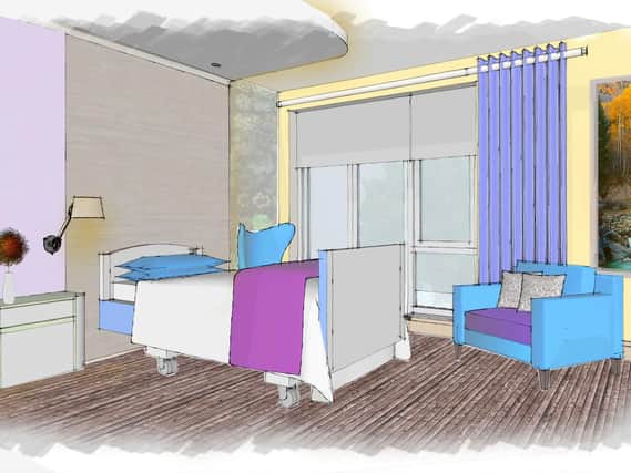 This is what the new patient bedrooms are expected to look like