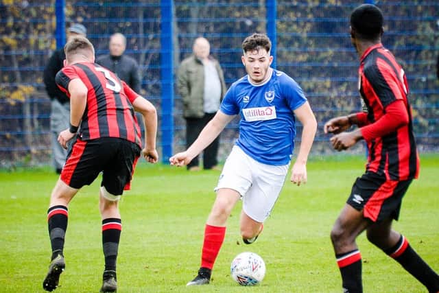 Bradley Lethbridge netted a double in Pompey Academy's defeat to Swindon. Picture: Colin Farmery
