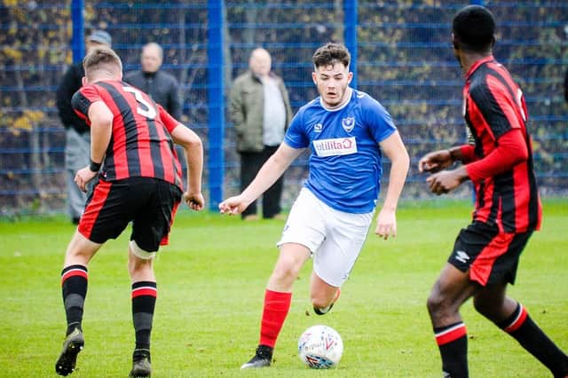 Bradley Lethbridge netted a double in Pompey Academy's defeat to Swindon. Picture: Colin Farmery