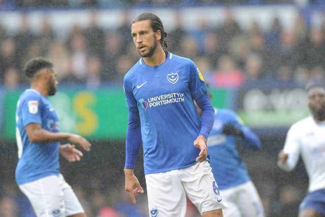 Christian Burgess returns to Pompey's squad for today's visit of Gillingham. Picture: Joe Pepler