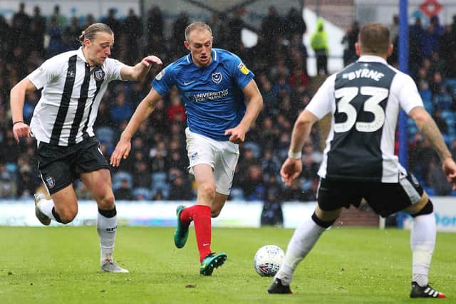 Pompey defender Matt Clarke & Co will be looking to get back to winning ways this week. Picture: Joe Pepler