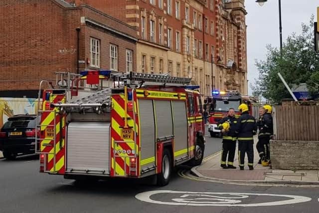 Crews were called to the incident at Osborne Road at 9.13am.