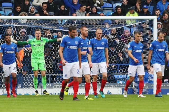 Pompey fell to their first league defeat of the season against Gillingham. Picture: Joe Pepler