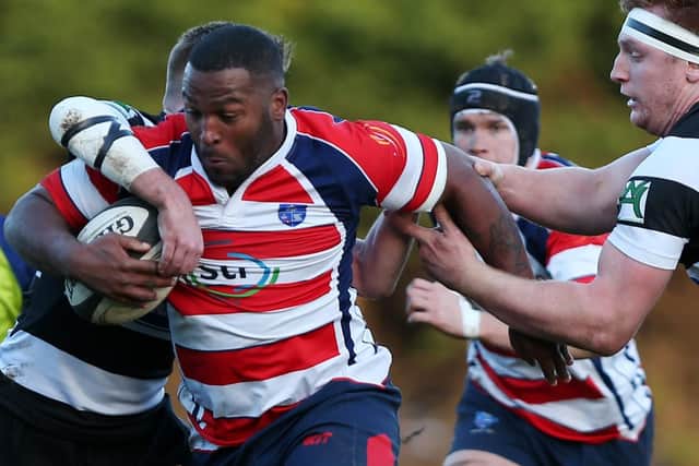 Jerome Trail scored a try for Havant. Picture: Chris Moorhouse