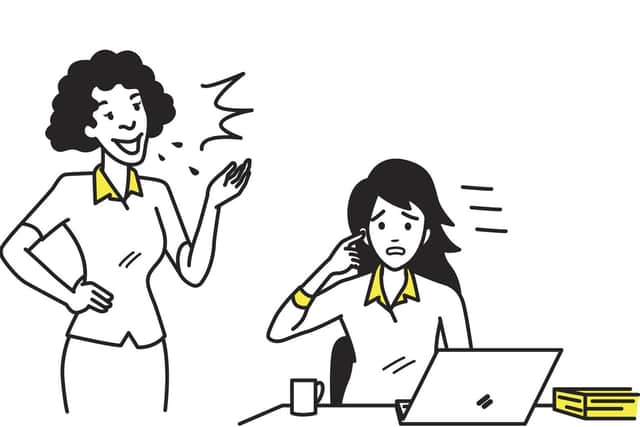 Fiona Caine gives advice to a woman who's colleague over-shares about her sex life