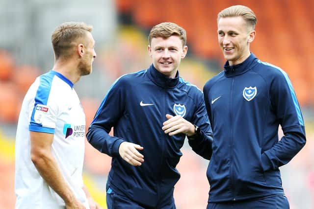Dion Donohue, middle, is poised for his maiden start of the campaign after time on the sidelines. Picture: Joe Pepler