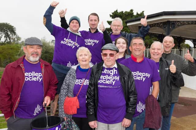 Family and friends of Leigh Worboys, who died from epilepsy in April, took part in a charity walk in Southsea. Picture: Duncan Shepherd
