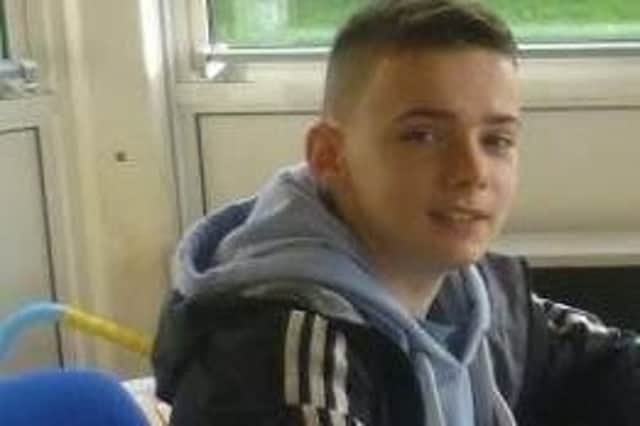 Missing child Callum Hul, 15,l who was last seen at his home address in Blackwell, Carlisle. He is believed to have links to Portsmouth.
