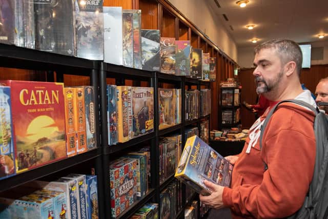The Dice Games store at the Retro Games Festival at Portsmouth Guildhall. Picture: Vernon Nash