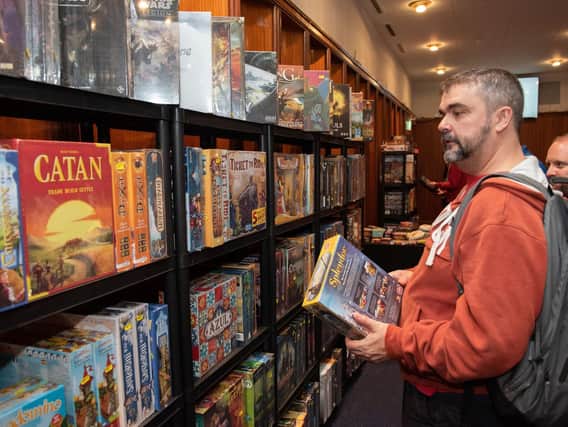 The Dice Games store at the Retro Games Festival at Portsmouth Guildhall. Picture: Vernon Nash