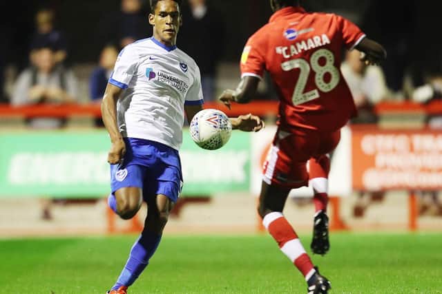 Sixteen-year-old Haji Mnoga was handed his first-team debut against Crawley Picture: Joe Pepler