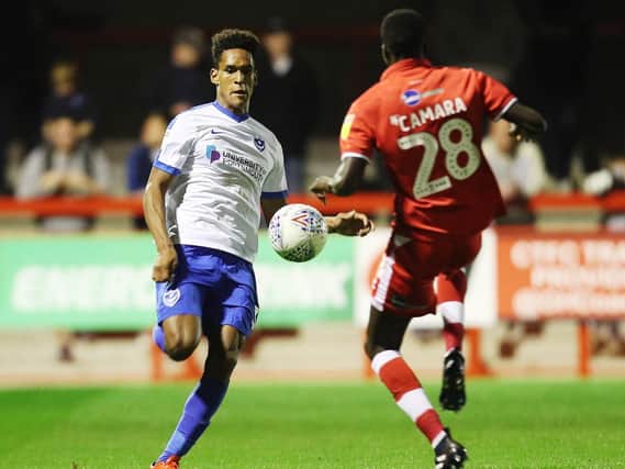 Sixteen-year-old Haji Mnoga was handed his first-team debut against Crawley Picture: Joe Pepler