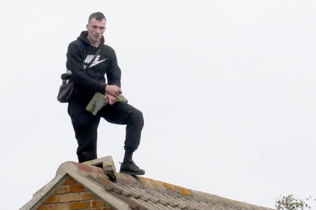 Liam Warrener, 23, appeared in court after a five-hour standoff with police at a building in Murefield Road, Landport. Picture: Habibur Rahman