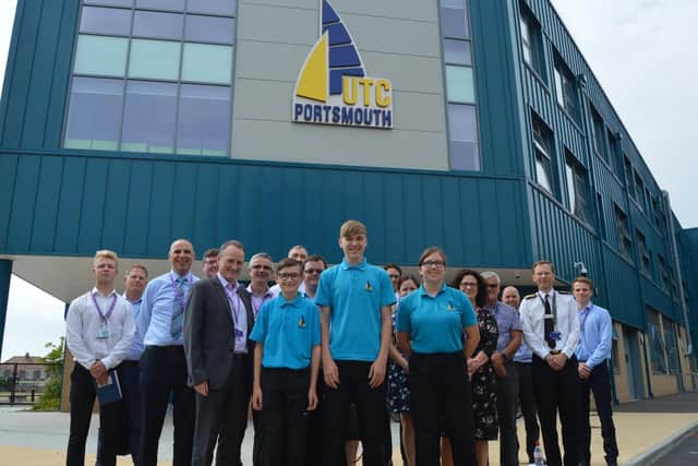 UTC Portsmouth staff and students.