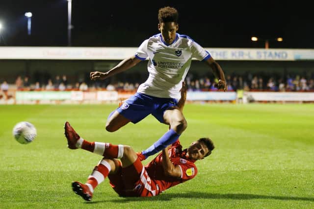 Haji Mnoga has offered hope to fellow Pompey Academy players. Picture: Joe Pepler