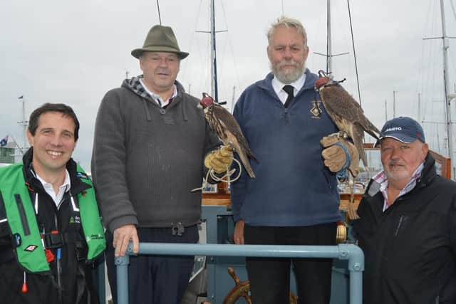 From left, Ben Lippiett, Chris Kemble, Captain Alan Watson and John Waddington. Picture: David George