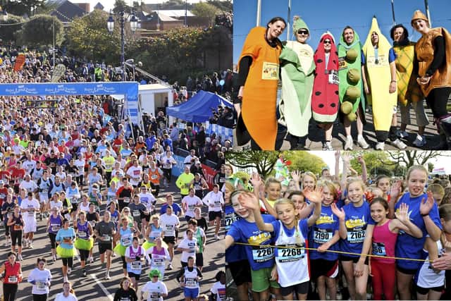 Thousands of runners take part in the Great South Run every year