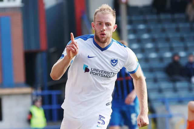 Pompey's Matt Clarke has been challenged to keep the goals coming. Picture: Joe Pepler