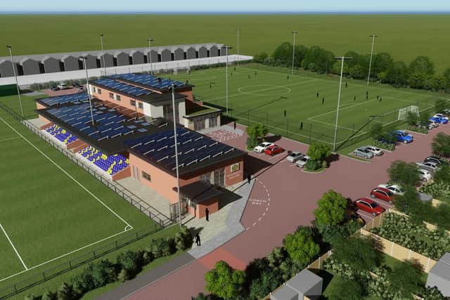 CGI of the proposed revamp of Moneyfields sports centre Picture: PLC Architects