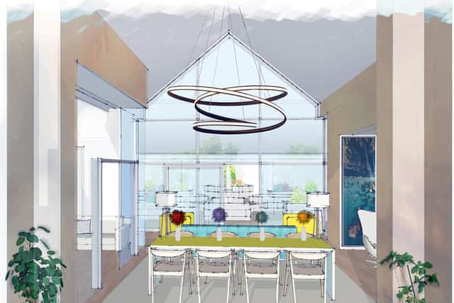 The day area for patients and families features new windows and doors to improve access and increase natural light