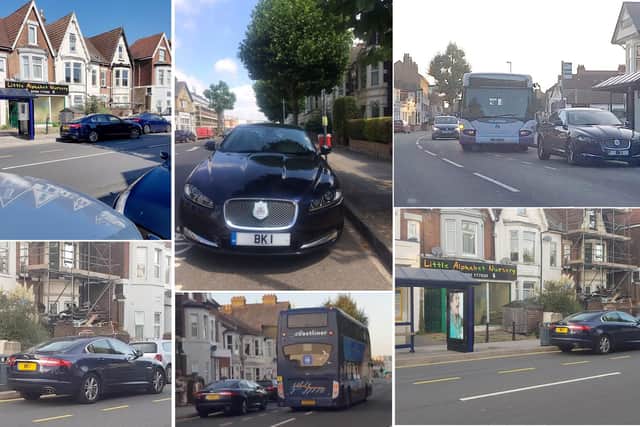 Lord Mayor's car parked illegally on London Road, Portsmouth