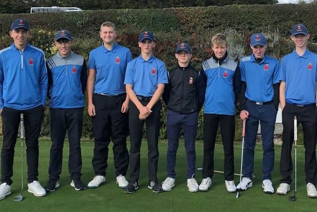 Members of the successful Hampshire under-16s team Picture: Hampshire Golf