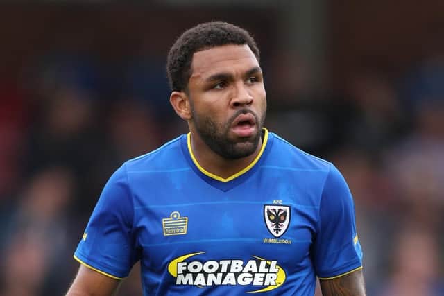AFC Wimbledon's Andy Barcham. Picture: PA Images