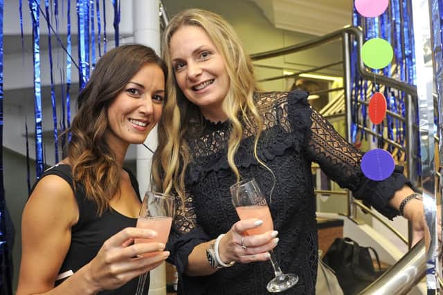 Partygoers Lisa Carter and Suzy North enjoy the 2017 Prosecco Festival at Port Solent. Picture: Ian Hargreaves