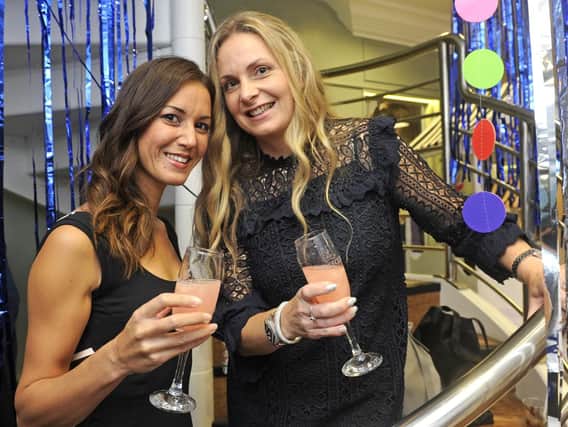 Partygoers Lisa Carter and Suzy North enjoy the 2017 Prosecco Festival at Port Solent. Picture: Ian Hargreaves