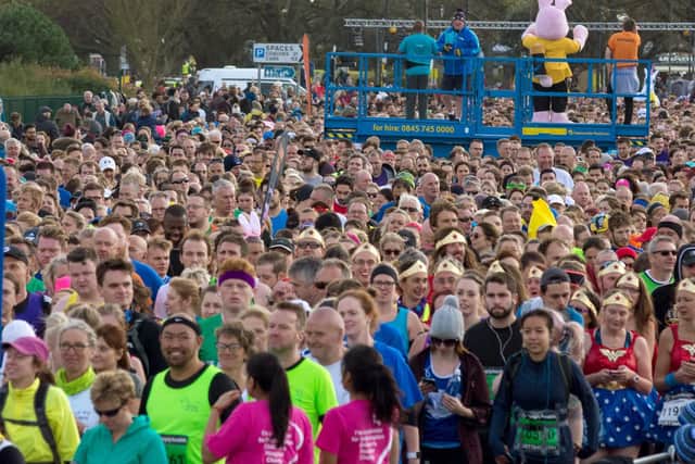 The start of the green wave of last year's Great South Run Picture: Vernon Nash