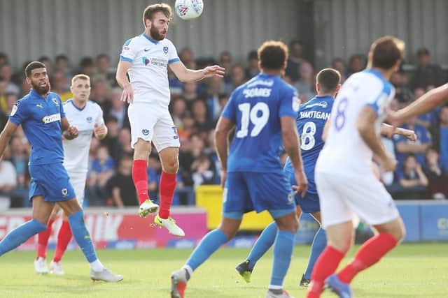 AFC Wimbledon v Pompey. Picture: Joe Pepler
