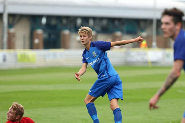Baffins Milton Rover's Tommy Leigh. Picture: Chris Moorhouse