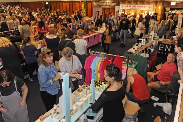 Participants and visitors enjoy the various delights of the Portsmouth Vegan Festival. Picture: Ian Hargreaves
