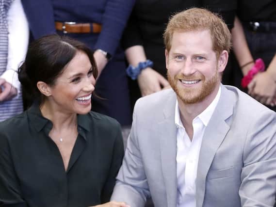 The Duke and Duchess of Sussex's baby won't be a prince or princess - without an intervention from the Queen. Picture: Chris Jackson/PA Wire
