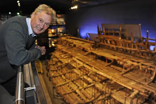 Curator Christopher Dobbs at The Mary Rose.