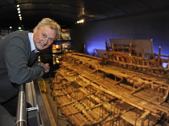 Curator Christopher Dobbs at The Mary Rose.